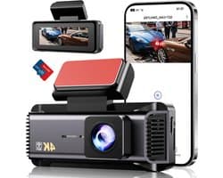 Auto Camera - Rijrecorder - Veilig Rijden - 4K Nachtzicht - 64GB Inclusief - Zwart