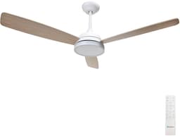 Led | Plafondventilator | LED Verlichting | Incl. Afstandbediening | 2700-6500K | Dimbaar | Ø132cm | 3 Bladen | Wit/Beige — thumbnail 1