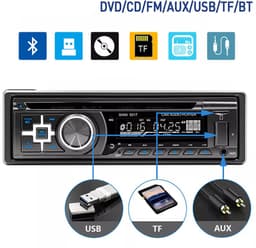 ESSGOO 1 DIN Autoradio met CD speler - Bluetooth - MP3-speler - USB AUX Bluetooth - Handsfree bellen - FM Radio — thumbnail 1