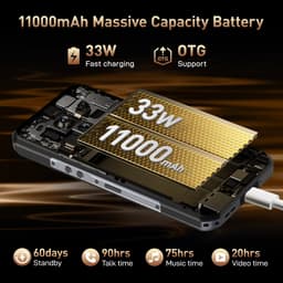 OUKITEL WP39 Pro 5G Outdoor Smartphone-11000mAh-36GB RAM-512GB ROM-64MP-IP68 Waterdicht-NFC-GPS — thumbnail 4