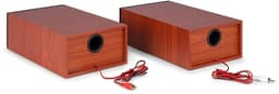Platenspeler met speakers - Audizio Akron - LP speler - Bluetooth - AUX - 3 snelheden - Kersen houtlook — thumbnail 2