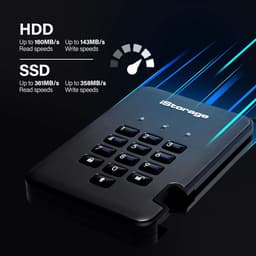 Externe SSD - Veilige dataopslag - Digitale activa beschermen - Wachtwoord beveiligd - 128 GB - Grafiet — thumbnail 5