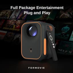 Episode One, Beamer Projector met WiFi en Bluetooth, Google TV Geïntegreerd, 1080P Smart Projector, Dolby Audio voor Thuisbioscoop, Draagbaar voor Buiten — thumbnail 5