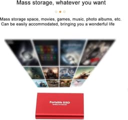 Externe Harde Schijf - Draagbare Opslag - Bestanden Opslaan - Ultrasnelle Overdracht - 8 TB - Zwart — thumbnail 5