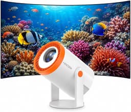 Mini Beamer - Android 13 - WiFi 6 & Bluetooth - HD Projector met 4K/8K Ondersteuning - Voor Thuisbioscoop & Gaming — thumbnail 1