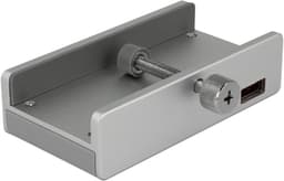 Externe USB Hub - 4 poorten - Computer uitbreiden - Bevestigingsmogelijkheid - USB 3.0 - Zilver — thumbnail 4