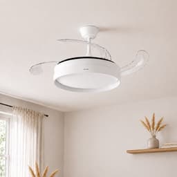 Plafondventilator met licht InnovaGoods, stil, intrekbare bladen, 6 snelheden, 3 modi, afstandsbediening — thumbnail 5