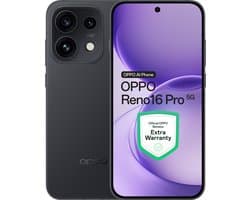 OPPO Reno16 Pro 5G 12+512GB Zwart - Extra Garantie