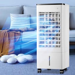 Draagbare Luchtkoeler - Verdamper Ventilator - Ruimte Koelen - Met Afstandsbediening - 9 Liter Tank - Wit — thumbnail 1