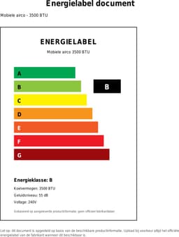 Mobiele Airco 3500 BTU – Draagbare Airconditioner met App Bediening, 55 dB en 240V — thumbnail 2