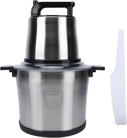 Keukenmachine - Voedselhakker Deegkneder - Maaltijden Bereiden - Krachtige 1800W Motor - 10L Kom - Zilver — thumbnail 4