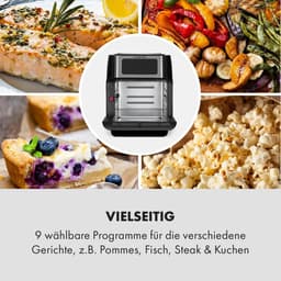 Heteluchtfriteuse - Airfryer XL - Gezond Frituren - 3D Verwarmingssysteem - 10 liter - Zilver — thumbnail 3