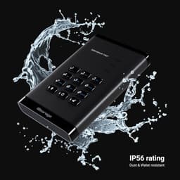 Externe Harde Schijf - Draagbare Opslag - Veilige Data Opslag - FIPS 140-3 Level 3 - 500 GB - Zwart — thumbnail 2