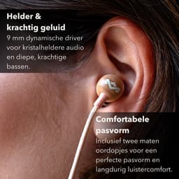 House of Marley Smile Jamaica USB C Oortjes met draad - Bedrade Oordopjes - Met Microfoon en 1knopsbediening - Eco Friendly Design - 9 mm Drivers - Knoopvrije Kabel - Copper — thumbnail 2