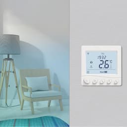 Slimme Thermostaat - Vloerverwarming Bediening - Comfort Verhoging - App Bediening - 17x12x7 cm - Wit — thumbnail 3
