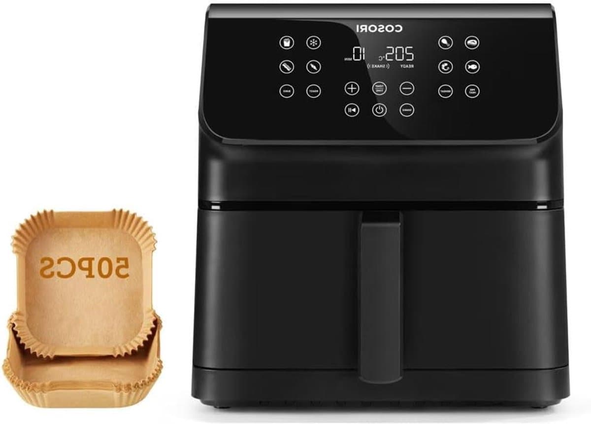 Luchtfriteuse - Airfryer - Gezond Koken - Ruime Capaciteit - 62 Liter - Zwart — afbeelding 1