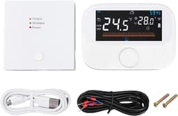 Slimme Thermostaat - Boilerregelaar Wifi - Verwarming Instellen - App Bediening - 19 x 13 x 4 cm - Wit — thumbnail 3
