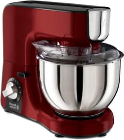 Keukenmachine - Mixer Deegmachine - Bakken en Koken - Planetair Rondsysteem - 5 Liter Kom - Rood — thumbnail 1
