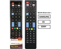 Universele afstandsbediening geschikt voor alle SAMSUNG | LG | SONY  tv's