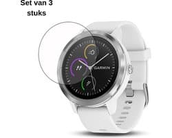KELERINO. Screenprotector geschikt voor Garmin Vivoactive 3 - Gehard glas - 3 stuks