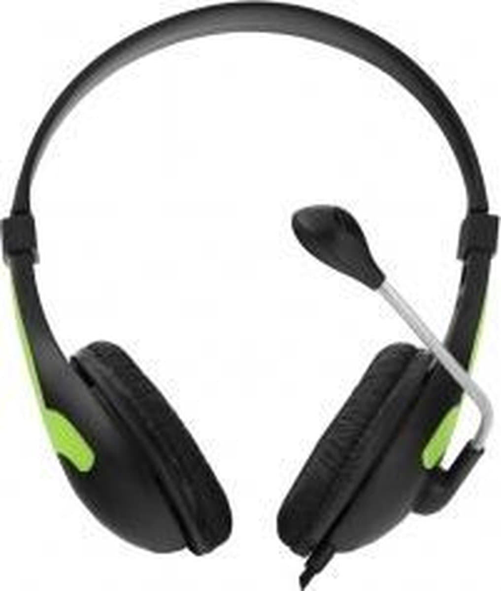 Esperanza EH158G hoofdtelefoon/headset Hoofdband Zwart, Groen — afbeelding 1