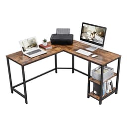 Furnihaus - Computer tafel - Hoek Bureau - Idustrieel - Vintage - Hout - Metaal - 138x138x75cm — thumbnail 5