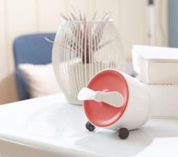 PouT Ears 1 Speaker Ventilator – Bluetooth Speaker met Ventilator – Rood/Wit — thumbnail 4