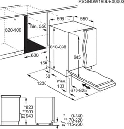 AEG FSE83827P 9000 serie ComfortLift® - Inbouwvaatwasser - Airdry - 14 couverts — thumbnail 2