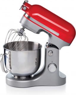 Ariete 1589/00 Moderna Keukenmixer - 1600 Watt - RVS 11 snelheden - 5.5 liter - incl 3 accessoires - Rood — thumbnail 1