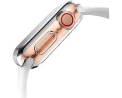Apple Watch Siliconen Case - Transparant - 44mm - 360 bescherming