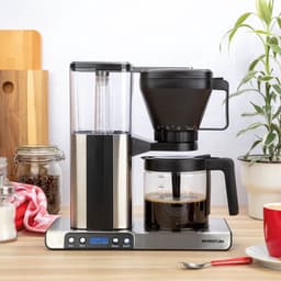 Inventum KZ813D - Koffiezetapparaat - 1,25 liter - 10 kopjes - Filter 1x4 - Glazen kan - Warmhoudfunctie - Filterkoffie - Zwart/RVS — thumbnail 5