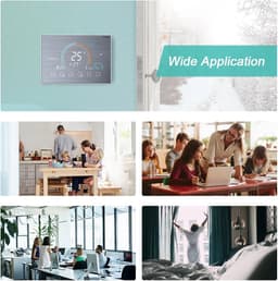 TechU™ Smart Thermostaat Relax – Zilver – Alleen voor CV-ketel – App & Wifi – Google Assistant & Amazon Alexa — thumbnail 4