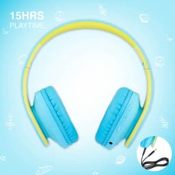 PowerLocus P2 draadloze Over-Ear Koptelefoon Inklapbaar koptelefoon voor kinderen - veilig volume van 85 dB- Bluetooth Hoofdtelefoon - Met microfoon — thumbnail 10