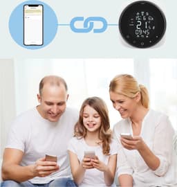 TechU™ Slimme Thermostaat Cozy – Wit – Alleen voor Gas Boiler – App & Wifi – Alexa Amazon, Google Assistant, Smart Life & Tuya – Kinderslot — thumbnail 5