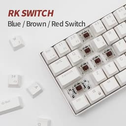 Royal Kludge RK61 - Gaming Keyboard Wit - Mechanisch Gaming Toetsenbord - RGB - Draadloos - Ergonomisch - Blue Switches — thumbnail 4