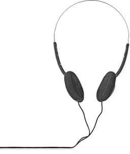 Nedis Bedrade On-ear Koptelefoon - 3,5 mm - Kabellengte: 1.20 m - Zwart — thumbnail 1