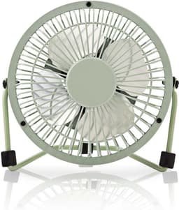 Nedis Tafelventilator | USB Gevoed | Diameter: 100 mm | 3 W | 1 Snelheid | Groen — thumbnail 1