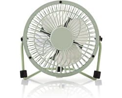 Nedis Tafelventilator | USB Gevoed | Diameter: 100 mm | 3 W | 1 Snelheid | Groen