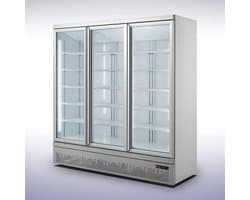 Combisteel Koelkast - 1530L - Wit - 0°C/+10°C - Geforceerd - 3 Klapdeuren - Wielen - 1880x710x2003mm - Horeca Koelkast