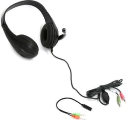 Platinet FH4008B - Stereo Headset - Zachte Oorschelpen - Lange kabel - Met Microfoon - Zwart — thumbnail 3
