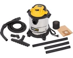 Powerplus elektrische stofzuiger nat-droog POWX322 - 1000W stofzuiger auto, tapijt, zuig- & blaasfunctie - 15l tank - met 3 acc.