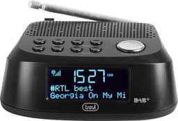 Trevi - Elektronische klokradio met digitale ontvager, DAB / DAB+, RC 80D4 DAB, zwart — thumbnail 5