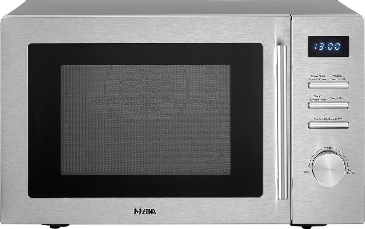 ETNA CMV334RVS - Combi magnetron - Vrijstaand - 1000 watt - 34 liter - Zwart — afbeelding 1