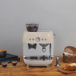SMEG EGF03CREU - Espressomachine met geïntegreerde bonenmaler - Crème — thumbnail 2
