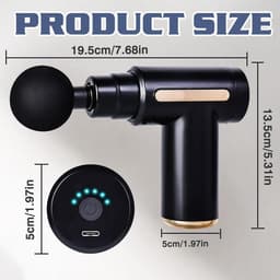 Massage gun - Massage apparaat - Professioneel - Massagegun - Must have voor iedereen! — thumbnail 3