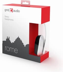 Gembird MHP-FCO-GW - On-ear koptelefoon Rome wit — thumbnail 2