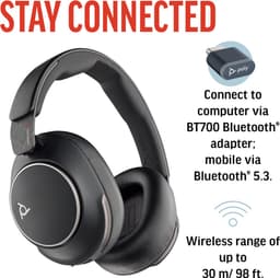 Draadloze hoofdtelefoon HP Voyager Surround 80 UC Zwart — thumbnail 3