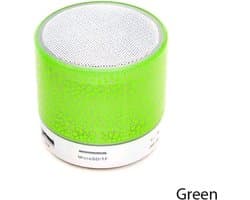 bluetooth speaker - mini - Smartkabel - sd en usb aansluiting - draagbaar - groen