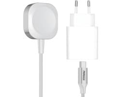 Oplader Set geschikt voor Apple Watch Oplader + USB C Adapter - iWatch Lader met Oplaadkabel - USB C Kabel