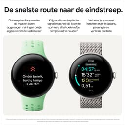 Google Pixel Watch 3 - Smartwatch - 45mm - Grijsgroen/Grijsgroen — thumbnail 10